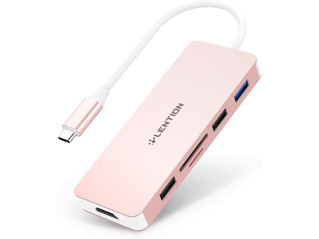 LENTION USB C Hub with 4K HDMI USB 30 & USB 20 SD/Micro SD Card Reader and Charging Adapter Compatible 2020-2016 MacBook Pro 13/15/16 New Mac