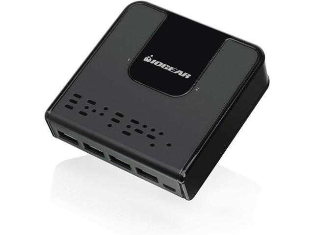 IOGEAR 2x4 USB 30 Peripheral Sharing Switch GUS432 Black