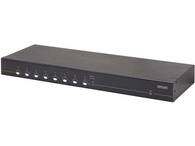 Syba SY-KVM50083 8 Port VGA KVM Switch with USB and PS/2 Support