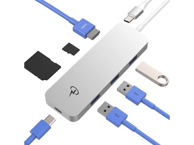 CharJenPro USB C Hub for MacBook Pro (M1) 16' 15' 13' 20212020 2019 2018 MacBook Air 2020 2019 2018 USB C Power HDMI 4K 3 USB 30