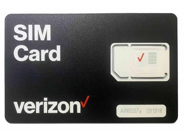 Verizon Wireless 3in1 Postpaid/Prepaid 4G LTE SIM Card