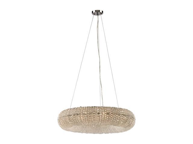 Elk Lighting Crystal Ring 10 Light LED Chandelier In Polished Chrome