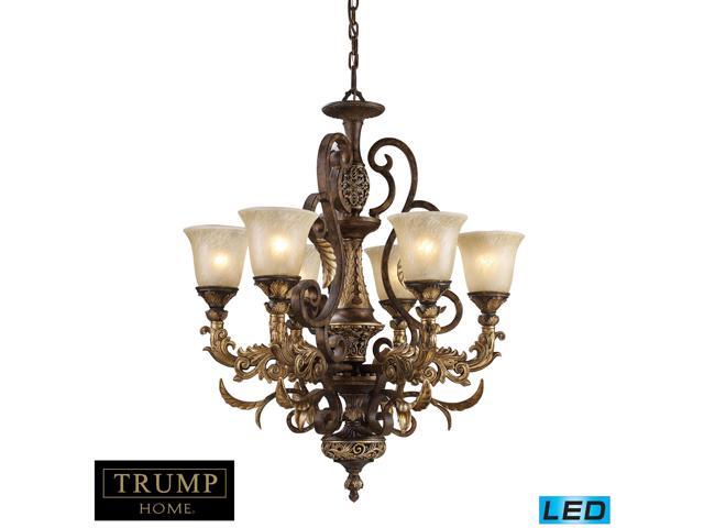 Elk Trump Home 6 Light Chandelier in Burnt Bronze - 2163-6-LED