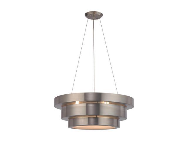 Elk Lighting Layers 3 Light LED Chandelier In Brushed Stainless