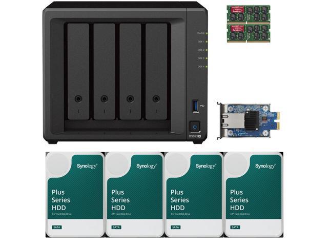 Synology DS923+ Dual-Core 4-Bay NAS with 32GB RAM and 32TB (4 x 8TB) of  Synology Plus Drives and a 10GbE Adapter Fully Assembled and Tested By