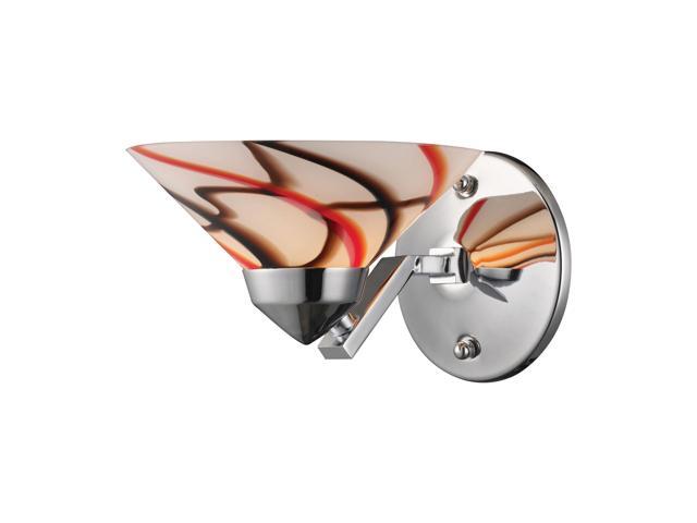 Elk Lighting Refraction 1 Light Sconce with Crew Glass - 1470-1CRW