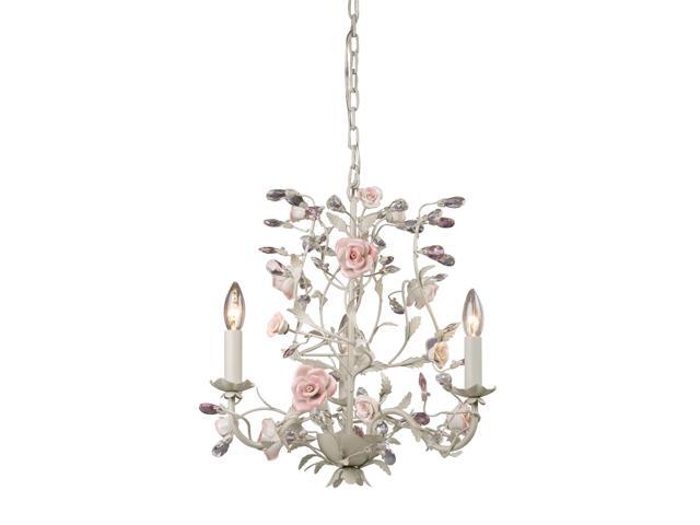 Elk Lighting Heritage 3 Light Chandelier in Cream - 8091-3