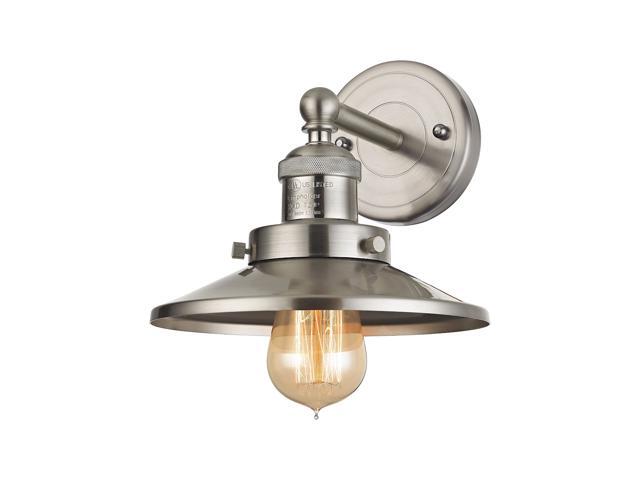 Elk Lighting English Pub 1 Light Vanity In Satin Nickel