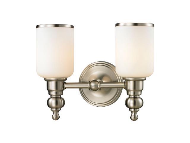 Elk Lighting Bristol Collection 2 Light Bath In Brushed Nickel - 11581/2 - Regul