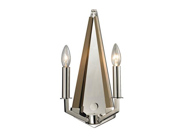 Elk Lighting Madera Collection 2 Light Sconce In Polished Nickel - 31470/2