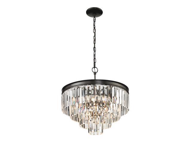 Elk Lighting Palacial Collection 4+1 Light Pendant In Oil Rubbed Bronze - 14213/