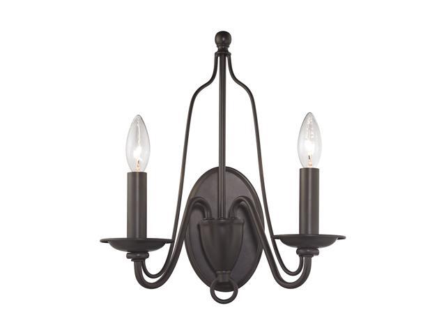 Elk Lighting Monroe 2 Light Wall Sconce In Oil Rubbed Bronze