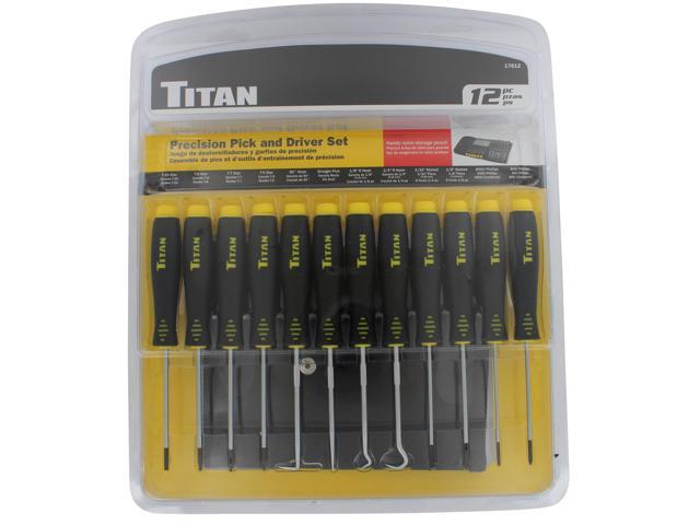 UPC 971477604643 product image for Titan 17612 12-Piece Precision Pick & Screwdriver Set | upcitemdb.com