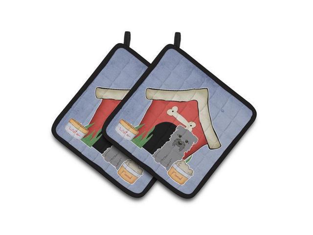 Carolines Treasures BB2813PTHD Dog House Collection Glen of Imal Grey Pair of Pot Holders