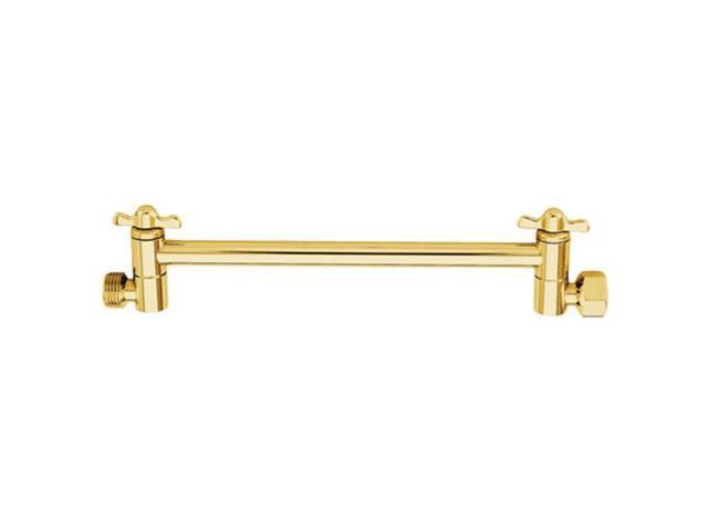 Kingston Brass K153A2 10 Inch Hi-Lo Shower Arm - Polished Brass Finish