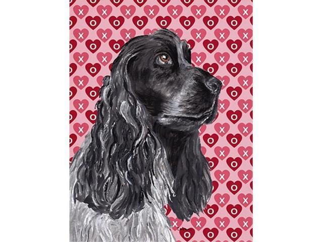 Carolines Treasures SC9554GF Cocker Spaniel Valentines Love Flag Garden Size