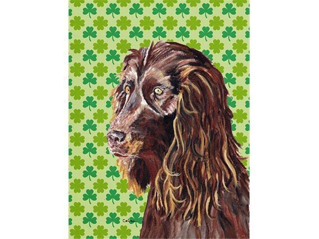Carolines Treasures SC9574GF Boykin Spaniel St Patricks Irish Flag Garden Size