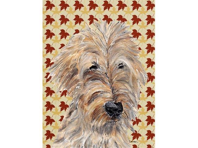 Carolines Treasures SC9549GF Goldendoodle Fall Leaves Flag Garden Size