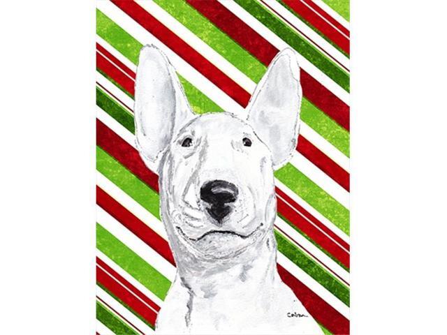 Carolines Treasures SC9618GF Bull Terrier Candy Cane Christmas Flag Garden Size