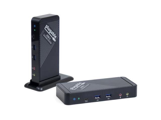 Plugable USB C Dock with Charging Compatible with Thunderbolt 3 and USB-C MacBooks and Specific Windows Chromebook Linux Systems (Supports HDMI