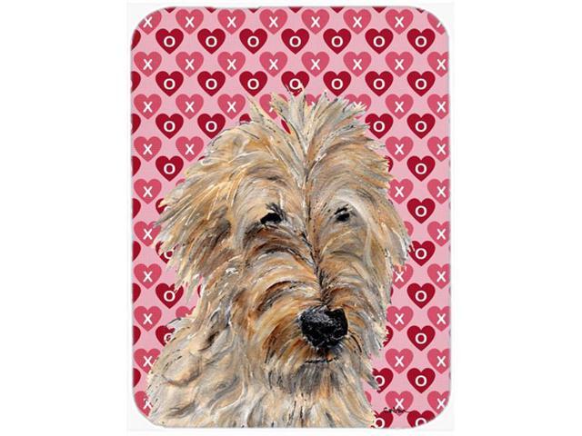 Golden Doodle 2 Hearts and Love Mouse Pad Hot Pad or Trivet SC9715MP