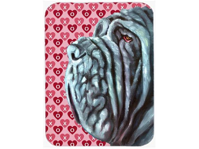 Neapolitan Mastiff Hearts Love and Valentine's Day Mouse Pad Hot Pad or Trivet LH9561MP