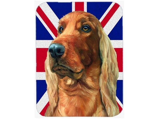 Irish Setter with English Union Jack British Flag Mouse Pad Hot Pad or Trivet LH9597MP