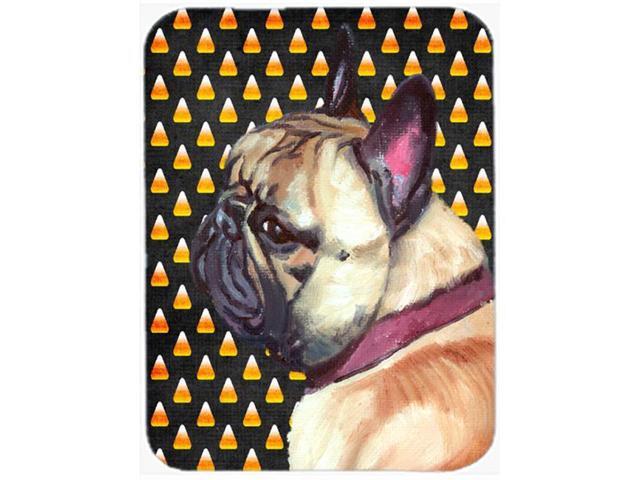 French Bulldog Frenchie Candy Corn Halloween Mouse Pad Hot Pad or Trivet LH9552MP