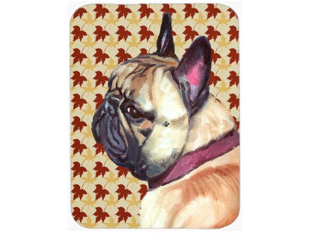 French Bulldog Frenchie Fall Leaves Mouse Pad Hot Pad or Trivet LH9559MP