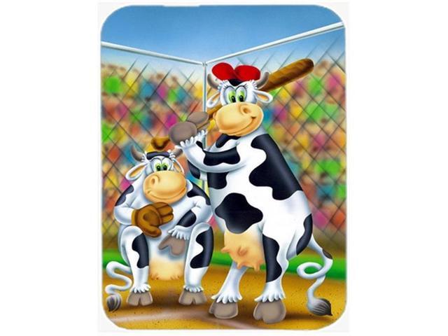 Cow playing Baseball Mouse Pad Hot Pad or Trivet APH0534MP