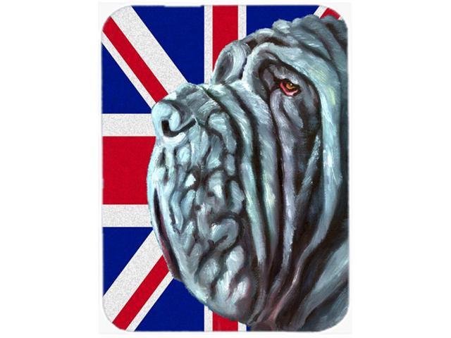 Neapolitan Mastiff with English Union Jack British Flag Mouse Pad Hot Pad or Trivet LH9596MP