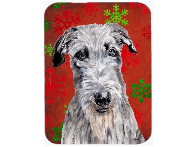 Scottish Deerhound Red Snowflakes Holiday Mouse Pad Hot Pad or Trivet SC9754MP
