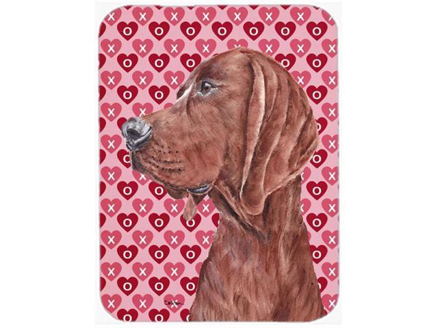 Redbone Coonhound Hearts and Love Mouse Pad Hot Pad or Trivet SC9707MP