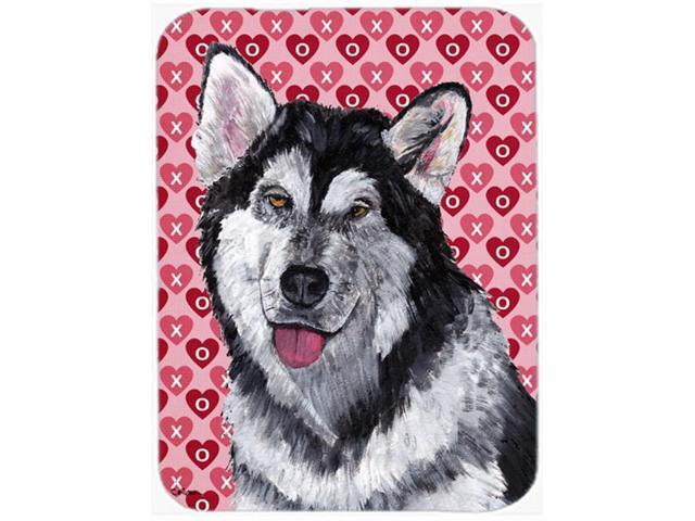 Alaskan Malamute Hearts Love and Valentine's Day Mouse Pad Hot Pad or Trivet SC9494MP