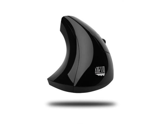 Adesso IMOUSE V10 30 ft Wireless Vertical Ergonomic Mouse Black