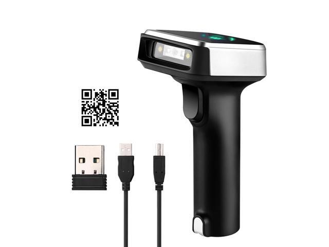 Eyoyo 1D 2D QR Wireless Barcode Scanner 3-in-1 BT & 24G & USB Wired Portable Handheld Barcode Reader for PDF417 Data Matrix UPC Compatible