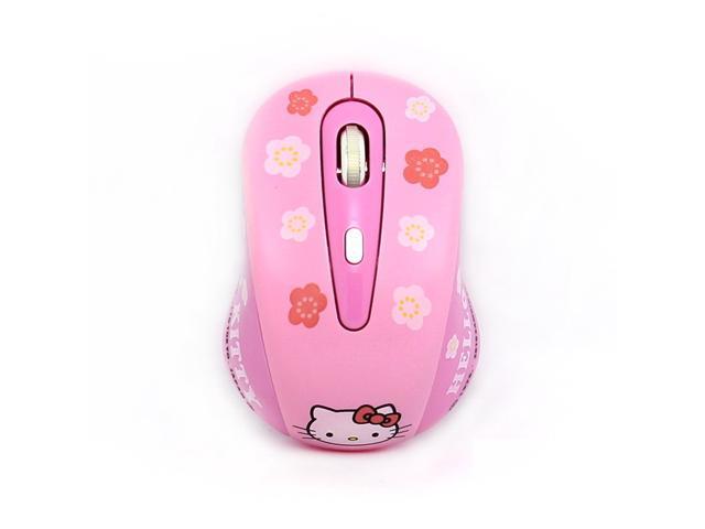 Cute Hello Kitty 24G 10 Meter 1200dpi Wireless Optical Mouse For Laptop