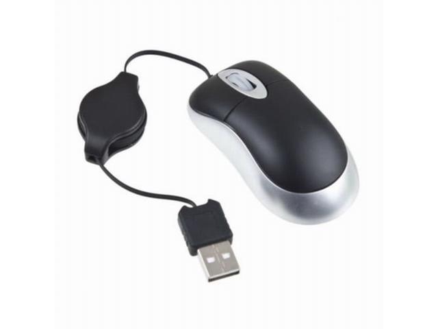 Retractable Slim USB Optical Scroll Mouse for Laptop PC