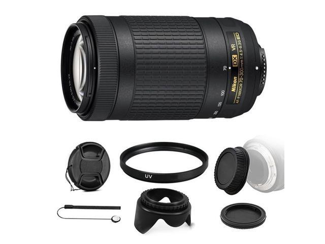 Nikon AF-P DX NIKKOR 70-300mm f/45-63G ED VR Lens with Accessory Bundle For Nikon Digital SLR Cameras (International Version)