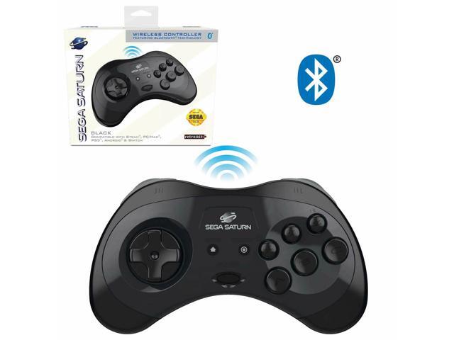 UPC 849172010512 product image for Retro-Bit Official Sega Saturn Bluetooth Controller 8-Button Arcade Pad for Nint | upcitemdb.com
