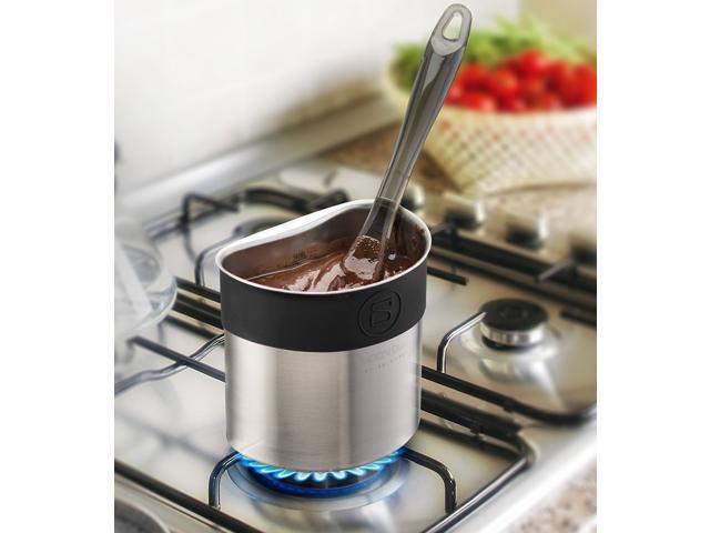 Belwares Stainless Steel Spoon Dock for Utensils - This Cup Hangs on Saucepans and Pots for Preparing and Serving Food Without Creating a Mess