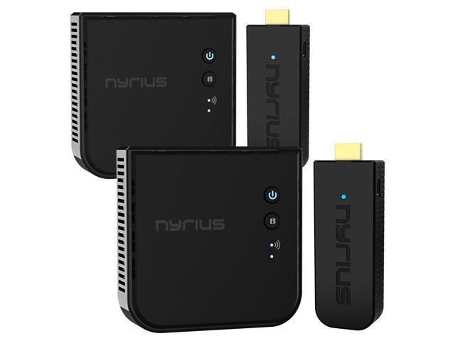 Nyrius ARIES Pro+ Wireless HDMI Video Transmitter & Receiver to Stream 1080p Video up to 165ft from Laptop PC Cable Box Game Console DSLR