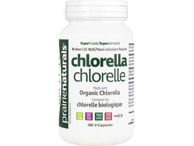 PRAIRIE NATURALS Organic Chlorella Tabs (500 mg - 180 Veg Caps)
