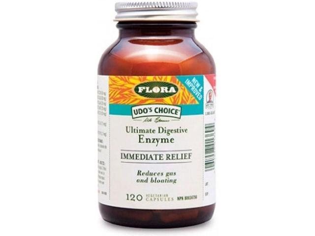 UPC 061998013694 product image for FLORA Udo's Immediate Relief Digestive Enzyme (120 V-Caps) | upcitemdb.com