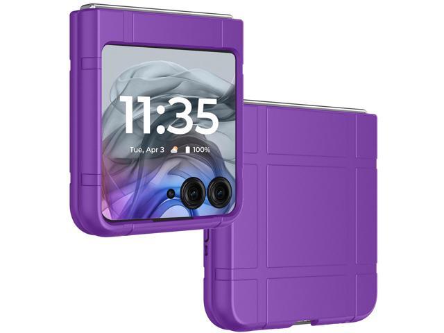 NeweggBusiness - Textured Hard Case Slim Cover for Motorola RAZR 2026/2025/2024 - Purple NeweggBusiness - Textured Hard Case Slim Cover for Motorola RAZR 2026/2025/2024 - Purple