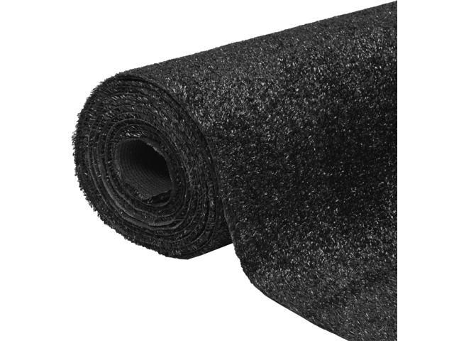 vidaXL Artificial Grass 591x1969'/02'-04' Black Turf Garden Landscape