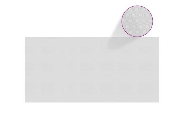 vidaXL Floating PE Solar Pool Film 1772'x866' Gray Swim Pool Cover Cloths