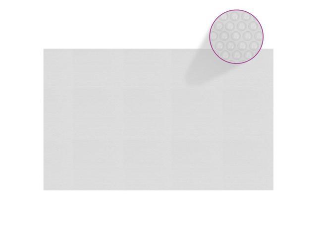 vidaXL Floating PE Solar Pool Film 1024'x63' Gray Swimming Pool Cover Cloths