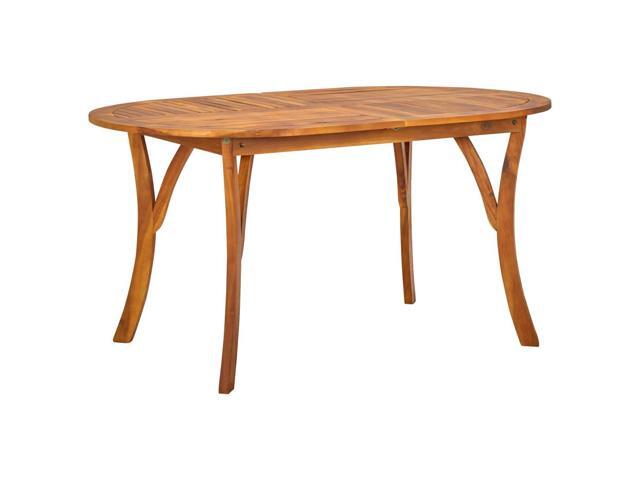 vidaXL Solid Acacia Wood Garden Table 591'x354' Outdoor Dining Dinner Wooden