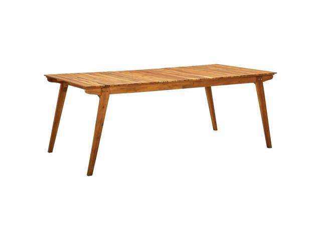vidaXL Solid Acacia Wood Garden Table 793'x394' Outdoor Dining Dinner Wooden